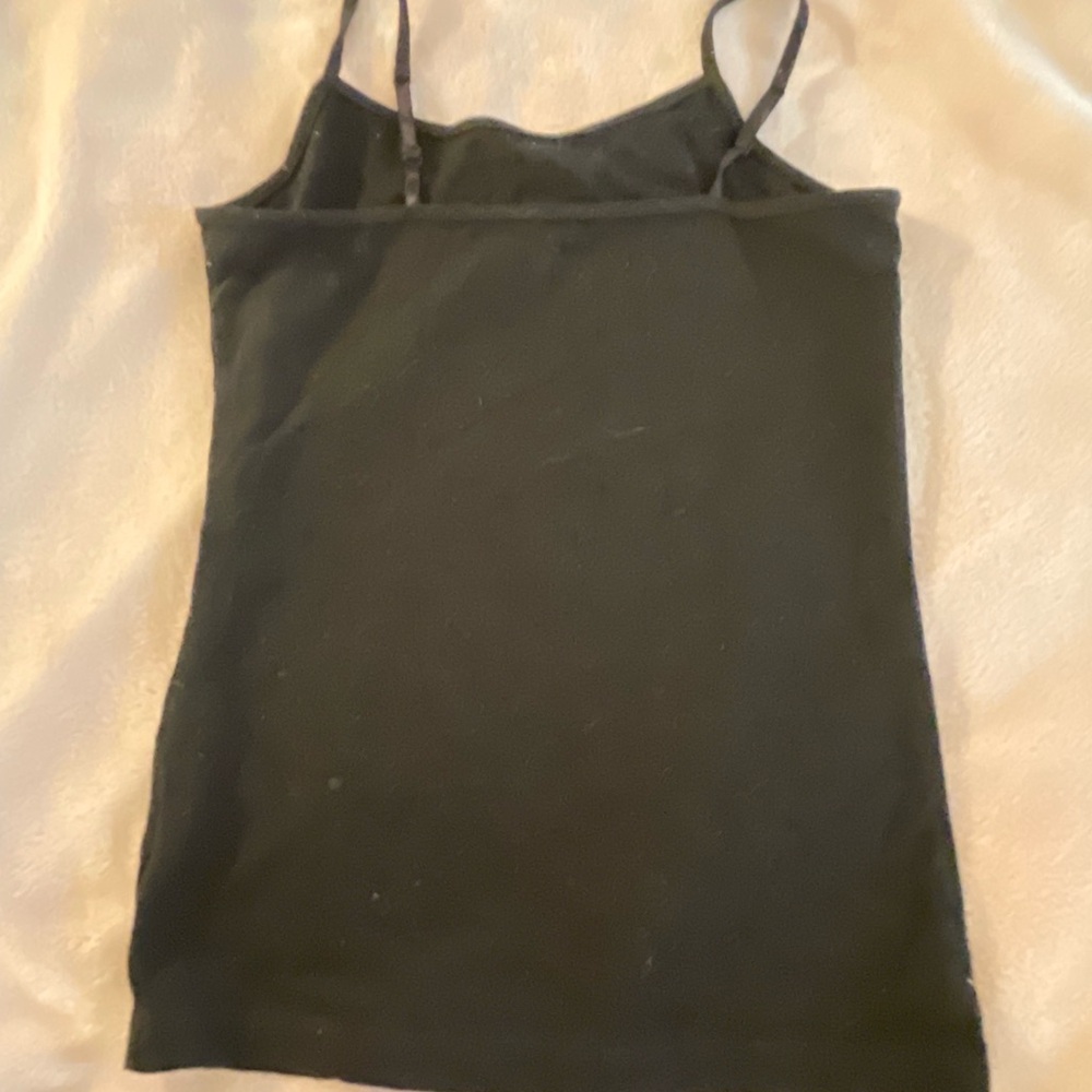 girls, black tank top, size medium, 7-8